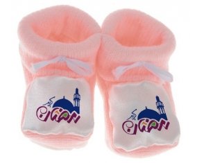 Chausson bébé Islam Ramadhan de couleur Rose
