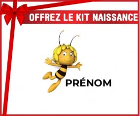 kit naissance bébé personnalisé Maya l'abeille avec prénom