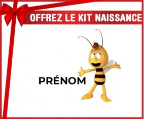 kit naissance bébé personnalisé Willy l'abeille avec prénom