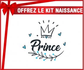 kit naissance bébé personnalisé Couronne noire prince