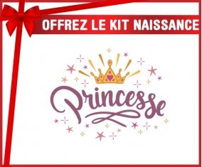 kit naissance bébé personnalisé Couronne jaune étoile princesse design-2