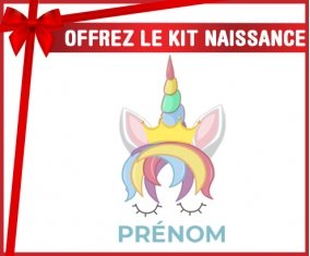 kit naissance bébé personnalisé Licorne design-1 avec prénom