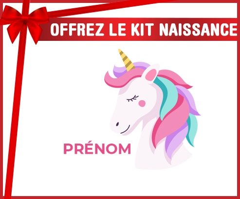 kit naissance bébé personnalisé Licorne design-2 avec prénom