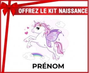 kit naissance bébé personnalisé Licorne design-7 avec prénom
