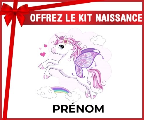 kit naissance bébé personnalisé Licorne design-7 avec prénom