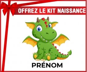 kit naissance bébé personnalisé Dragon design-2 avec prénom