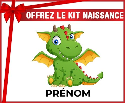 kit naissance bébé personnalisé Dragon design-2 avec prénom