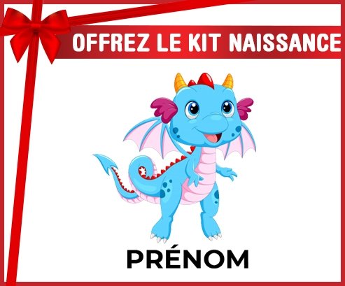 kit naissance bébé personnalisé Dragon design-3 avec prénom