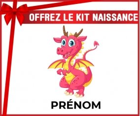 kit naissance bébé personnalisé Dragon design-4 avec prénom