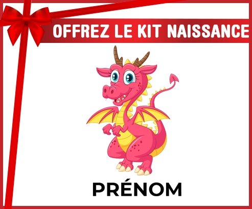 kit naissance bébé personnalisé Dragon design-4 avec prénom