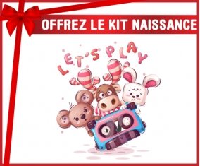 kit naissance bébé personnalisé Animaux rigolos let's play