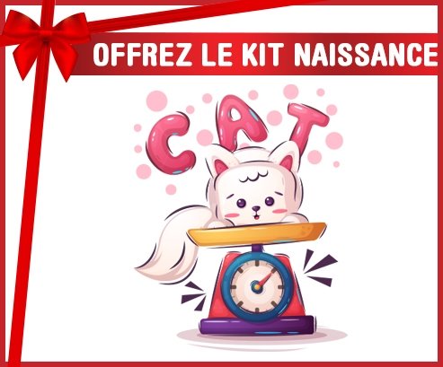 kit naissance bébé personnalisé Animaux rigolos Cat design-1