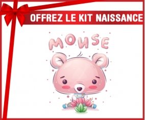 kit naissance bébé personnalisé Animaux rigolos Mouse