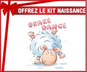 kit naissance bébé personnalisé Animaux rigolos Brake Dance