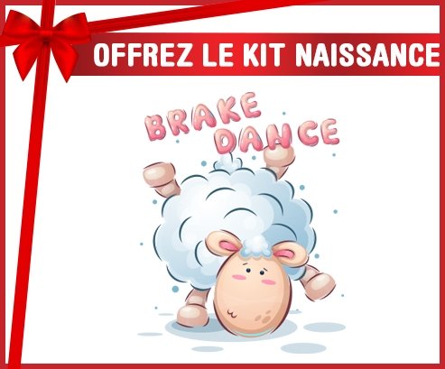 kit naissance bébé personnalisé Animaux rigolos Brake Dance