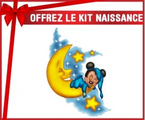 kit naissance bébé personnalisé Disney Mickey Bonne nuit