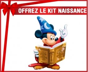 kit naissance bébé personnalisé Disney Mickey magicien livre de magie