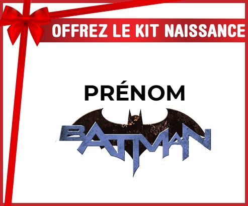 kit naissance bébé personnalisé Batman logo design-3 avec prénom