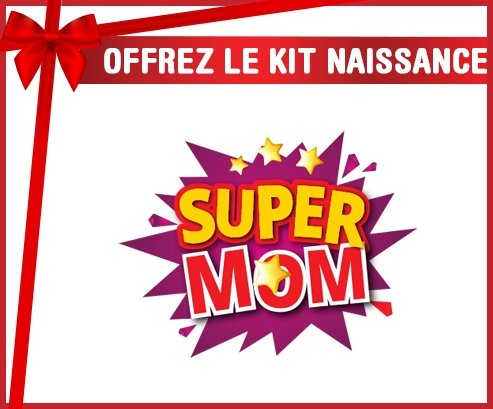 kit naissance bébé personnalisé Super MOM