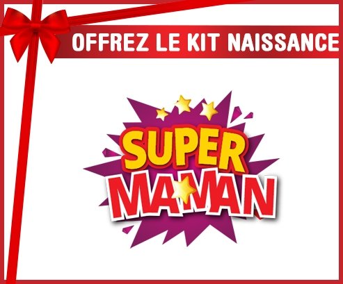 kit naissance bébé personnalisé Super maman