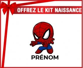 kit naissance bébé personnalisé Spiderman kids design-2 avec prénom