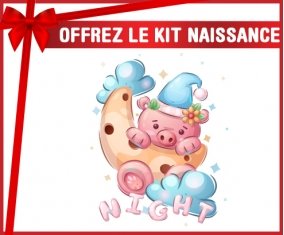 kit naissance bébé personnalisé Animaux rigolos Cauchon Night