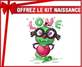 kit naissance bébé personnalisé Animaux rigolos Love design-2