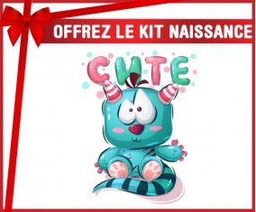 kit naissance bébé personnalisé Animaux rigolos Cute