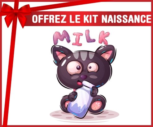 kit naissance bébé personnalisé Animaux rigolos Milk