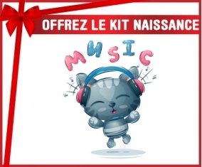 kit naissance bébé personnalisé Animaux rigolos Music