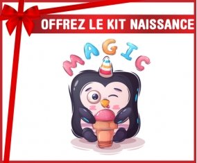 kit naissance bébé personnalisé Animaux rigolos Magic