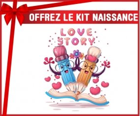 kit naissance bébé personnalisé Animaux rigolos Love story