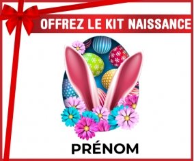 kit naissance bébé personnalisé Oeuf de Pâques design-13 avec prénom