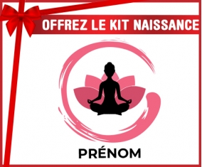 kit naissance bébé personnalisé Bouddhisme méditation zen design-3 avec prénom