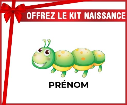 kit naissance bébé personnalisé Jouet toys Chenille avec prénom