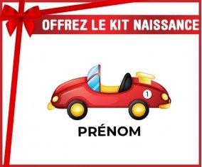 kit naissance bébé personnalisé Jouet toys voiture de sport avec prénom