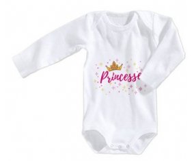 Body bébé Couronne jaune princesse taille 3/6 mois manches Longues