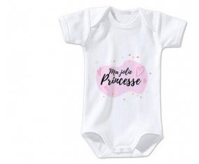 Body bébé Ma jolie princese design-1 taille 3/6 mois manches Courtes
