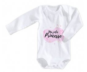 Body bébé Ma jolie princese design-1 taille 3/6 mois manches Longues