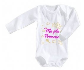 Body bébé Ma jolie princese design-2 taille 3/6 mois manches Longues