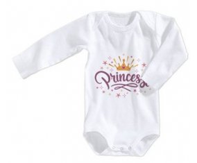 Body bébé Couronne jaune étoile princesse design-2 taille 3/6 mois manches Longues