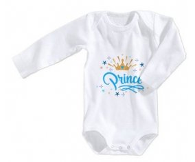 Body bébé Couronne jaune étoile prince design-2 taille 3/6 mois manches Longues