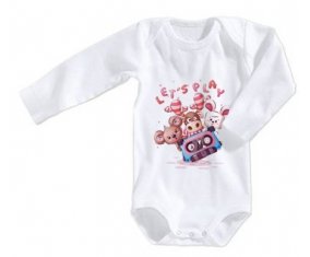 Body bébé Animaux rigolos let's play taille 3/6 mois manches Longues