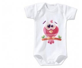 Body bébé Animaux rigolos Oiseau taille 3/6 mois manches Courtes