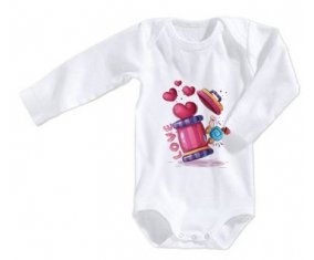 Body bébé Animaux rigolos Love design-1 taille 3/6 mois manches Longues