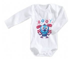 Body bébé Animaux rigolos Boo ! taille 3/6 mois manches Longues