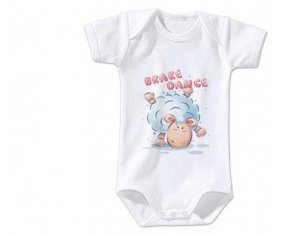 Body bébé Animaux rigolos Brake Dance taille 3/6 mois manches Courtes