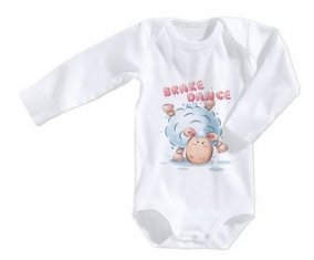 Body bébé Animaux rigolos Brake Dance taille 3/6 mois manches Longues