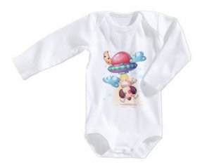 Body bébé Animaux rigolos Secoupe volente chien taille 3/6 mois manches Longues