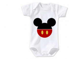 Body bébé Disney Mickey short rouge taille 3/6 mois manches Courtes